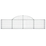 Arched Gabion Baskets 20 pcs 200x30x40/60 cm Galvanised Iron
