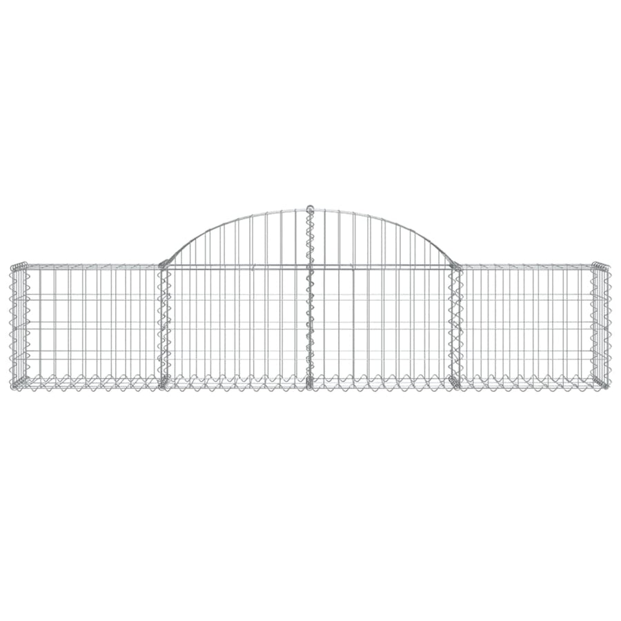 Arched Gabion Baskets 20 pcs 200x30x40/60 cm Galvanised Iron