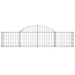 Arched Gabion Baskets 30 pcs 200x30x40/60 cm Galvanised Iron