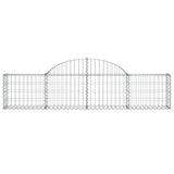 Arched Gabion Baskets 30 pcs 200x30x40/60 cm Galvanised Iron - Top-Down View