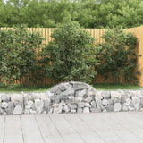 Arched Gabion Baskets 30 pcs 200x30x40/60 cm Galvanised Iron