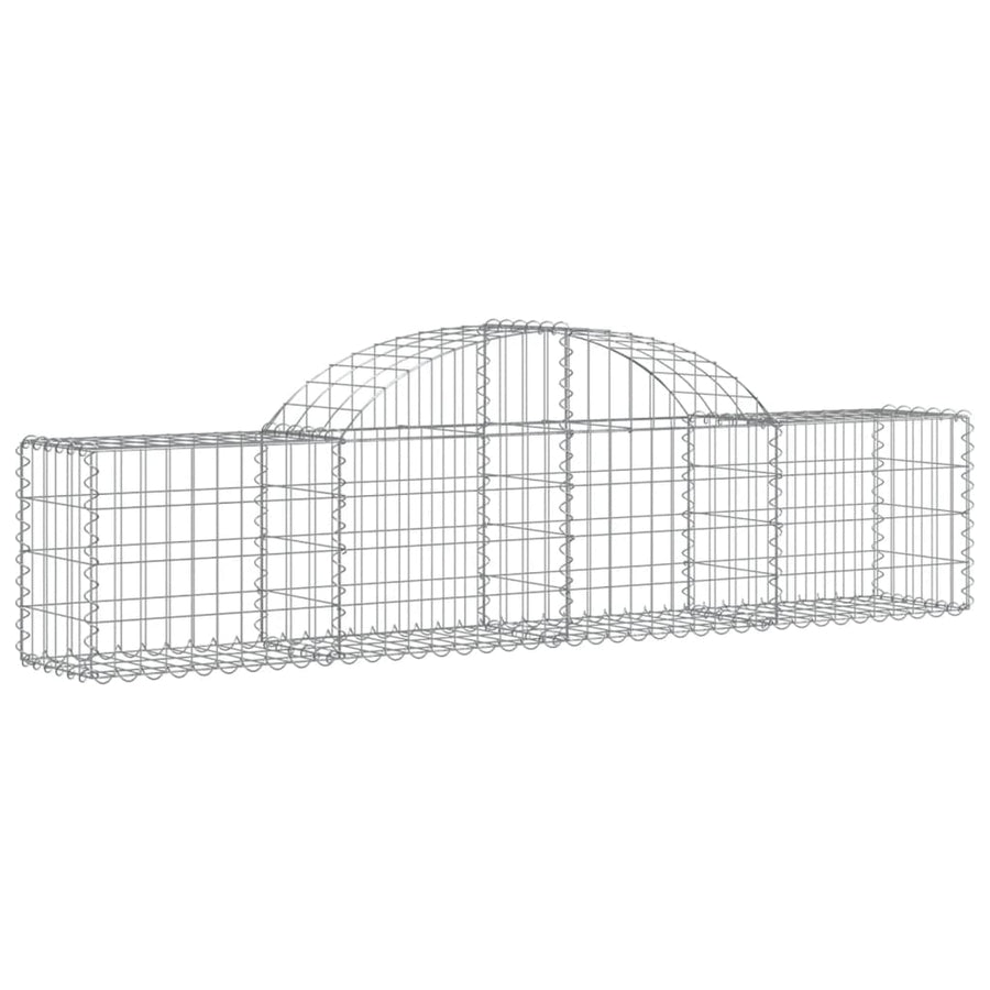 Arched Gabion Baskets 50 pcs 200x30x40/60 cm Galvanised Iron