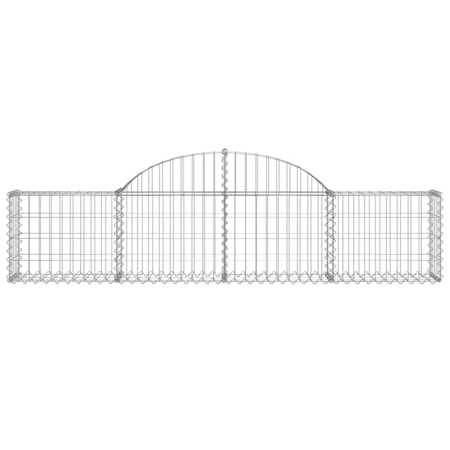 Arched Gabion Baskets 50 pcs 200x30x40/60 cm Galvanised Iron