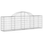 Arched Gabion Baskets 5 pcs 200x30x60/80 cm Galvanised Iron