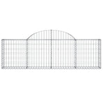Arched Gabion Baskets 5 pcs 200x30x60/80 cm Galvanised Iron
