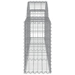 Arched Gabion Baskets 5 pcs 200x30x60/80 cm Galvanised Iron