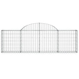 Arched Gabion Baskets 6 pcs 200x30x60/80 cm Galvanised Iron