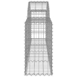 Arched Gabion Baskets 7 pcs 200x30x60/80 cm Galvanised Iron