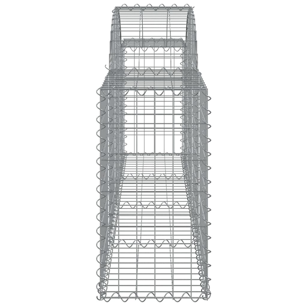 Arched Gabion Baskets 18 pcs 200x30x60/80 cm Galvanised Iron