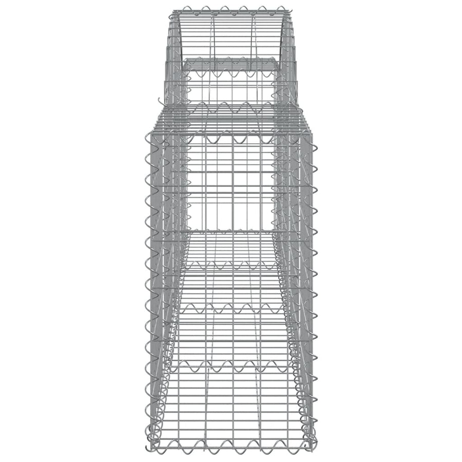 Arched Gabion Baskets 20 pcs 200x30x60/80 cm Galvanised Iron