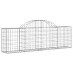 Arched Gabion Baskets 25 pcs 200x30x60/80 cm Galvanised Iron