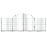 Arched Gabion Baskets 25 pcs 200x30x60/80 cm Galvanised Iron