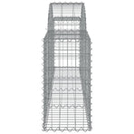 Arched Gabion Baskets 25 pcs 200x30x60/80 cm Galvanised Iron
