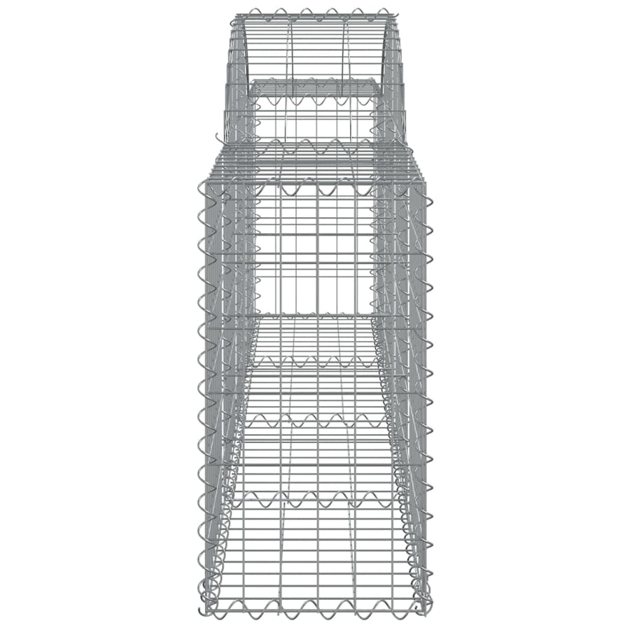 Arched Gabion Baskets 30 pcs 200x30x60/80 cm Galvanised Iron