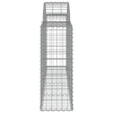 Arched Gabion Baskets 3 pcs 200x30x80/100 cm Galvanised Iron