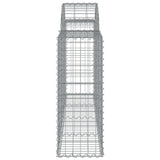 Arched Gabion Baskets 11 pcs 200x30x80/100 cm Galvanised Iron