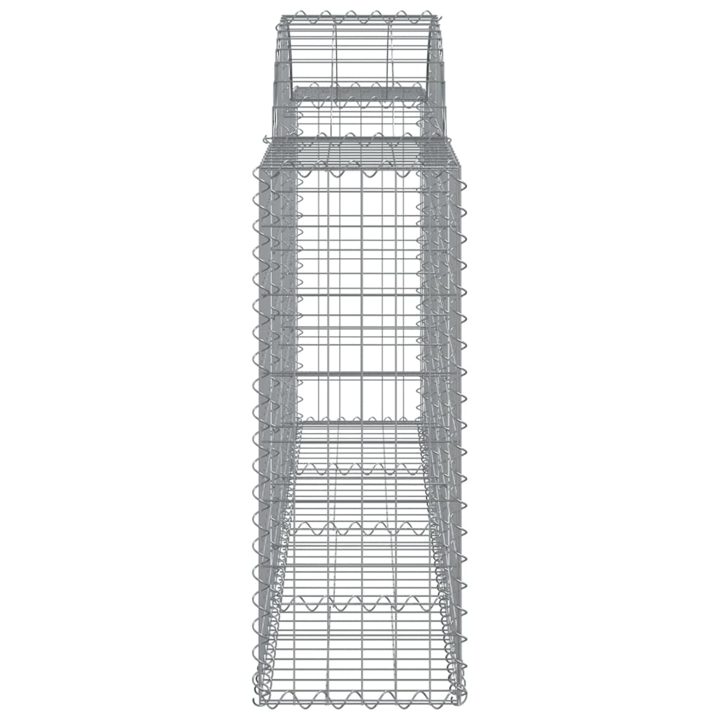 Arched Gabion Baskets 11 pcs 200x30x80/100 cm Galvanised Iron