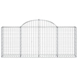 Arched Gabion Baskets 18 pcs 200x30x80/100 cm Galvanised Iron
