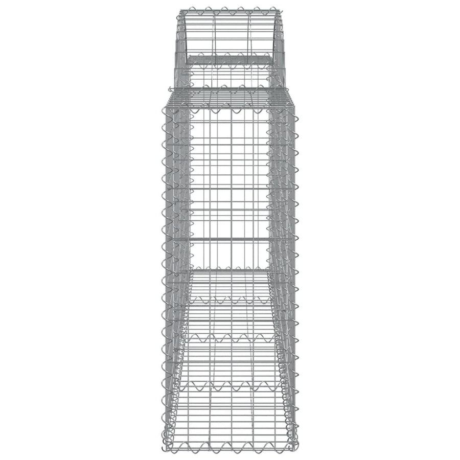 Arched Gabion Baskets 25 pcs 200x30x80/100 cm Galvanised Iron