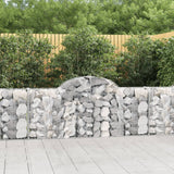 Arched Gabion Baskets 25 pcs 200x30x80/100 cm Galvanised Iron