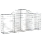 Arched Gabion Baskets 30 pcs 200x30x80/100 cm Galvanised Iron