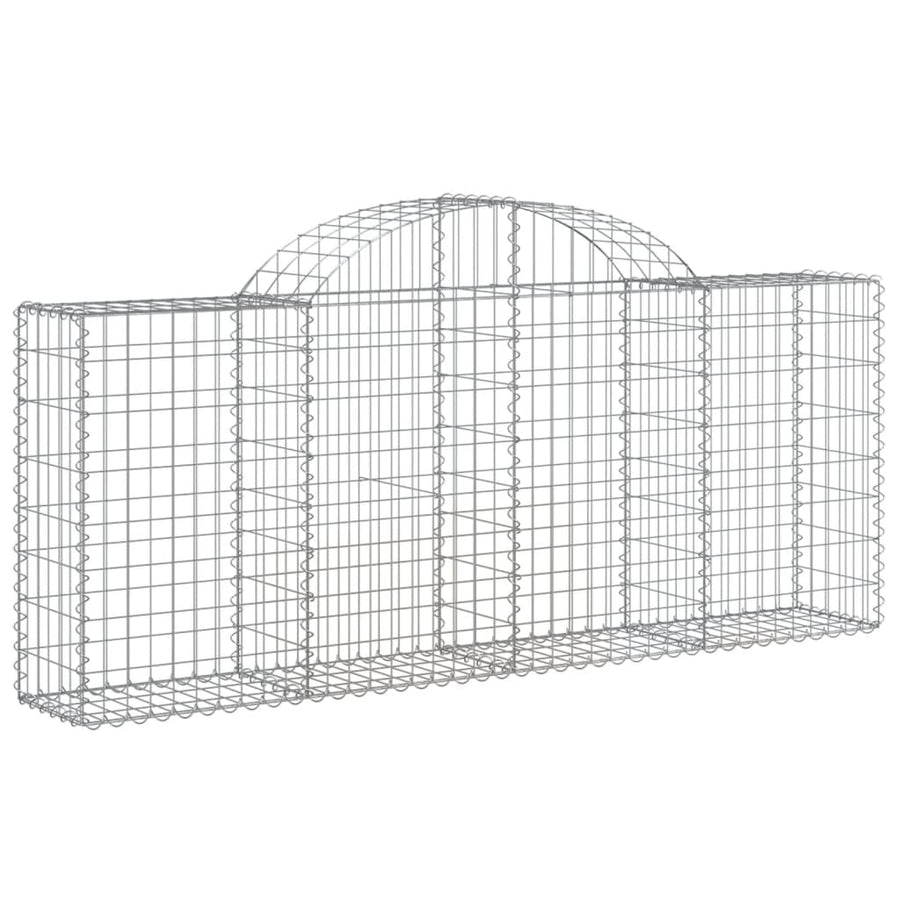 Arched Gabion Baskets 30 pcs 200x30x80/100 cm Galvanised Iron