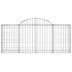 Arched Gabion Baskets 30 pcs 200x30x80/100 cm Galvanised Iron