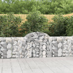 Arched Gabion Baskets 30 pcs 200x30x80/100 cm Galvanised Iron