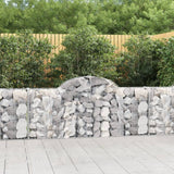 Arched Gabion Baskets 40 pcs 200x30x80/100 cm Galvanised Iron