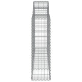 Arched Gabion Baskets 3 pcs 200x30x100/120 cm Galvanised Iron