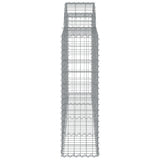 Arched Gabion Baskets 11 pcs 200x30x100/120 cm Galvanised Iron