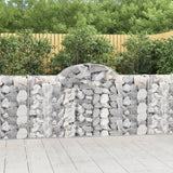 Arched Gabion Baskets 11 pcs 200x30x100/120 cm Galvanised Iron