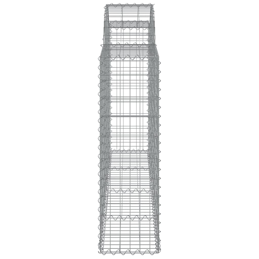 Arched Gabion Baskets 25 pcs 200x30x100/120 cm Galvanised Iron
