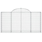 Arched Gabion Baskets 30 pcs 200x30x100/120 cm Galvanised Iron