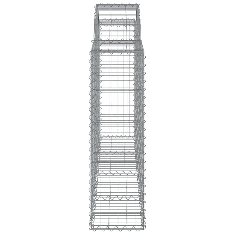 Arched Gabion Baskets 30 pcs 200x30x100/120 cm Galvanised Iron