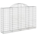 Arched Gabion Baskets 30 pcs 200x30x120/140 cm Galvanised Iron