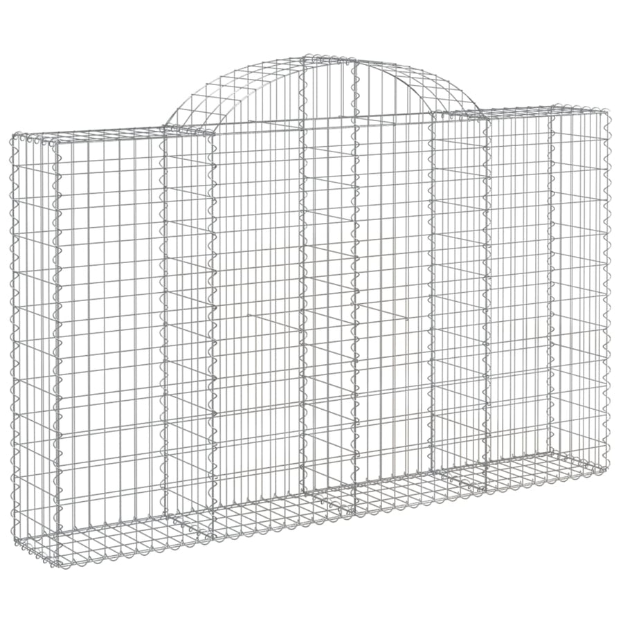 Arched Gabion Baskets 30 pcs 200x30x120/140 cm Galvanised Iron