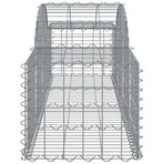 Arched Gabion Baskets 3 pcs 200x50x40/60 cm Galvanised Iron