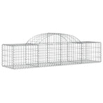 Arched Gabion Baskets 6 pcs 200x50x40/60 cm Galvanised Iron