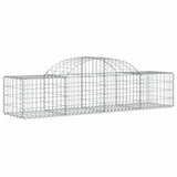 Arched Gabion Baskets 7 pcs 200x50x40/60 cm Galvanised Iron