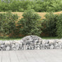 Arched Gabion Baskets 7 pcs 200x50x40/60 cm Galvanised Iron