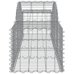 Arched Gabion Baskets 9 pcs 200x50x40/60 cm Galvanised Iron