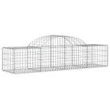 Arched Gabion Baskets 10 pcs 200x50x40/60 cm Galvanised Iron