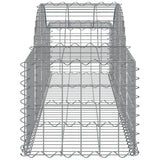 Arched Gabion Baskets 12 pcs 200x50x40/60 cm Galvanised Iron