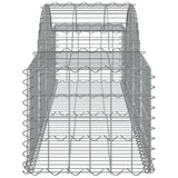 Arched Gabion Baskets 20 pcs 200x50x40/60 cm Galvanised Iron