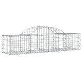 Arched Gabion Baskets 30 pcs 200x50x40/60 cm Galvanised Iron - Side View