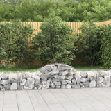 Arched Gabion Baskets 40 pcs 200x50x40/60 cm Galvanised Iron