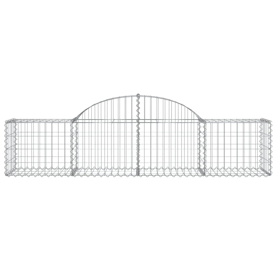 Arched Gabion Baskets 50 pcs 200x50x40/60 cm Galvanised Iron