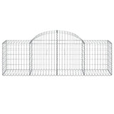 Arched Gabion Baskets 5 pcs 200x50x60/80 cm Galvanised Iron