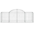 Arched Gabion Baskets 8 pcs 200x50x60/80 cm Galvanised Iron